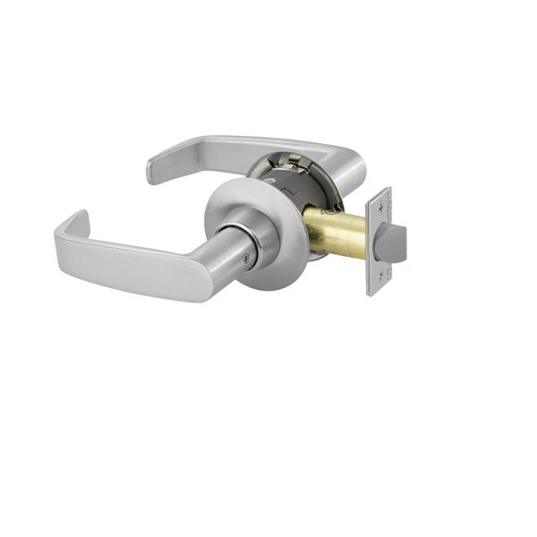 Sargent Passage Tubular Bored Lock Grade 1 with L Lever and B Rose with T Strike Satin Chrome 11U15BL26D - main